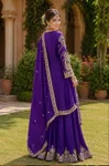 Mirza By Mrudangi Chinon Silk With Embroidery Work Plazzo Suits